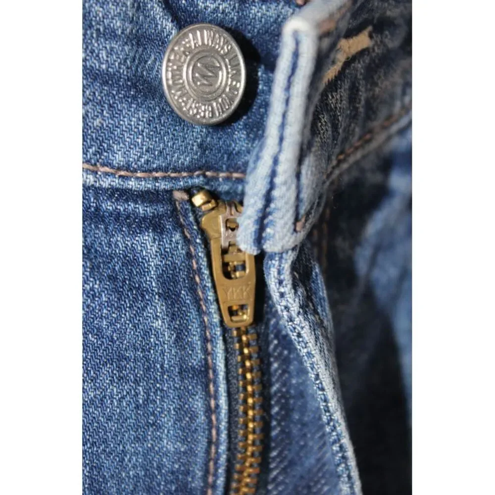 Mother Superior Womens Cropped High Rise Jeans Blue Cotton Size 25